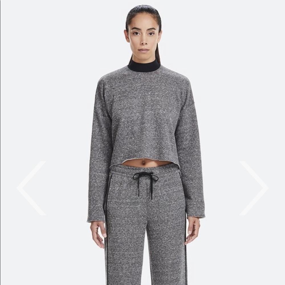 NEW • Alala • Vedder Mock Neck Sweatshirt Gray Med